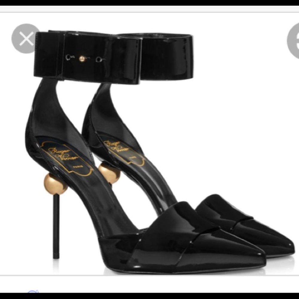 Roger Vivier Heels Black Size 37